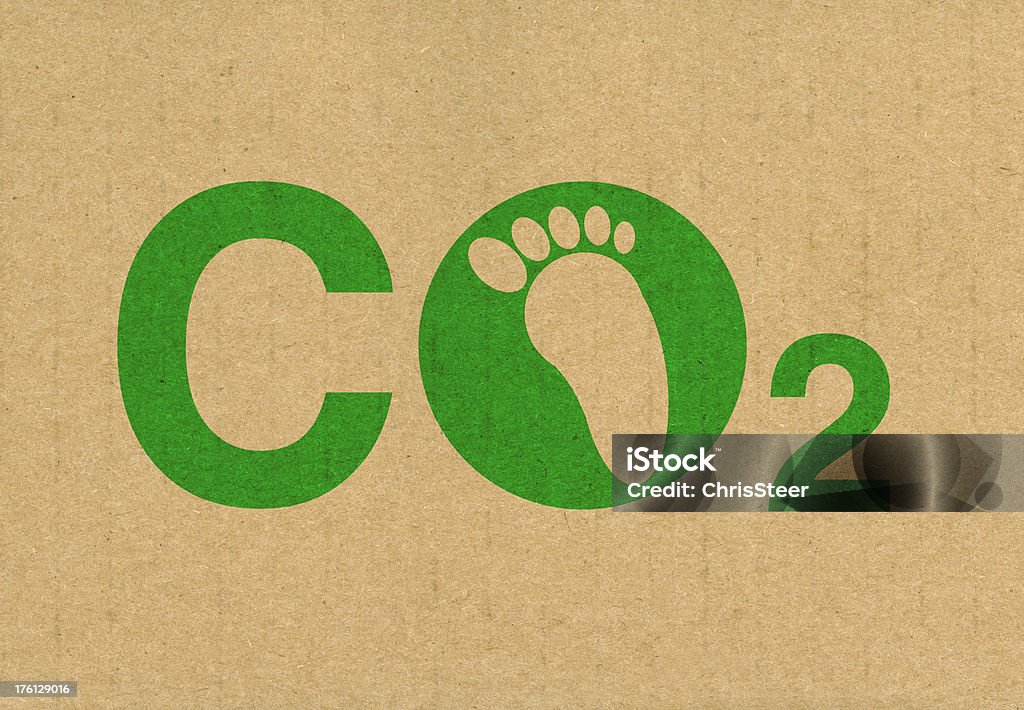 CO2 pegada de carbono - Royalty-free Conceito Foto de stock