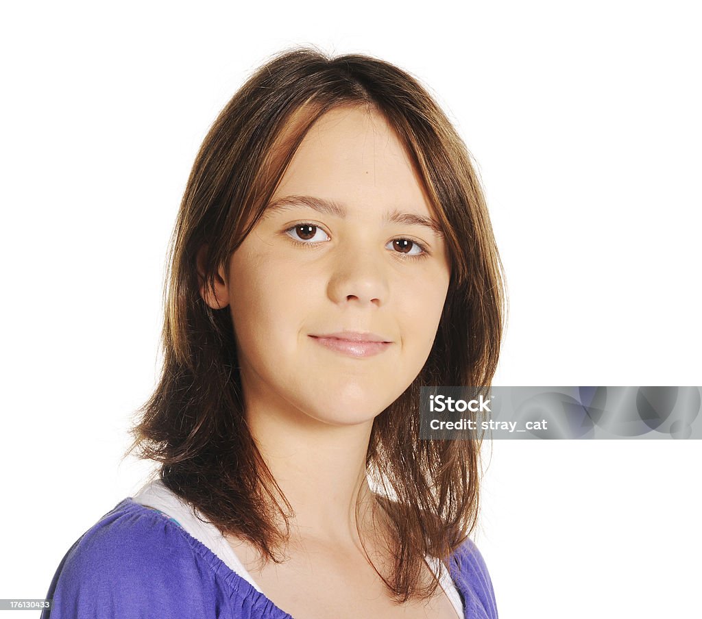 Menina pensativa Teen Fotografia da Cabeça - Royalty-free 12-13 Anos Foto de stock