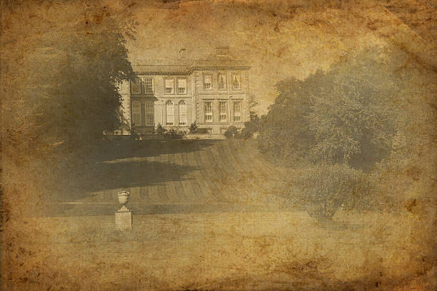 istock Vintage: Manor House and Gardens 176130702