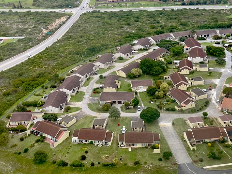 Cluster houses in Port Elizabeth from the air