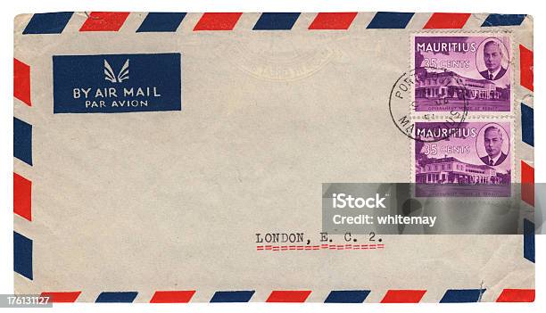 Foto de Envelope De Maurício 1951 Reinado De Jorge Vi e mais fotos de stock de 1950-1959 - 1950-1959, 1951, Amarrotado