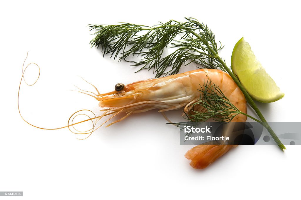 Meeresfrüchte: Shrimp - Lizenzfrei Dill Stock-Foto