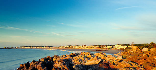 istock Vacationers' Atlantic Coastal Homes Panorama 176131617