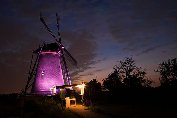 istock Amazing traditional windmill at night (XXL) 176131806