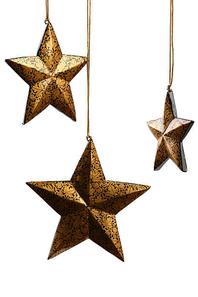 istock Gold Stars on White Backround CHRISTMAS 176132382