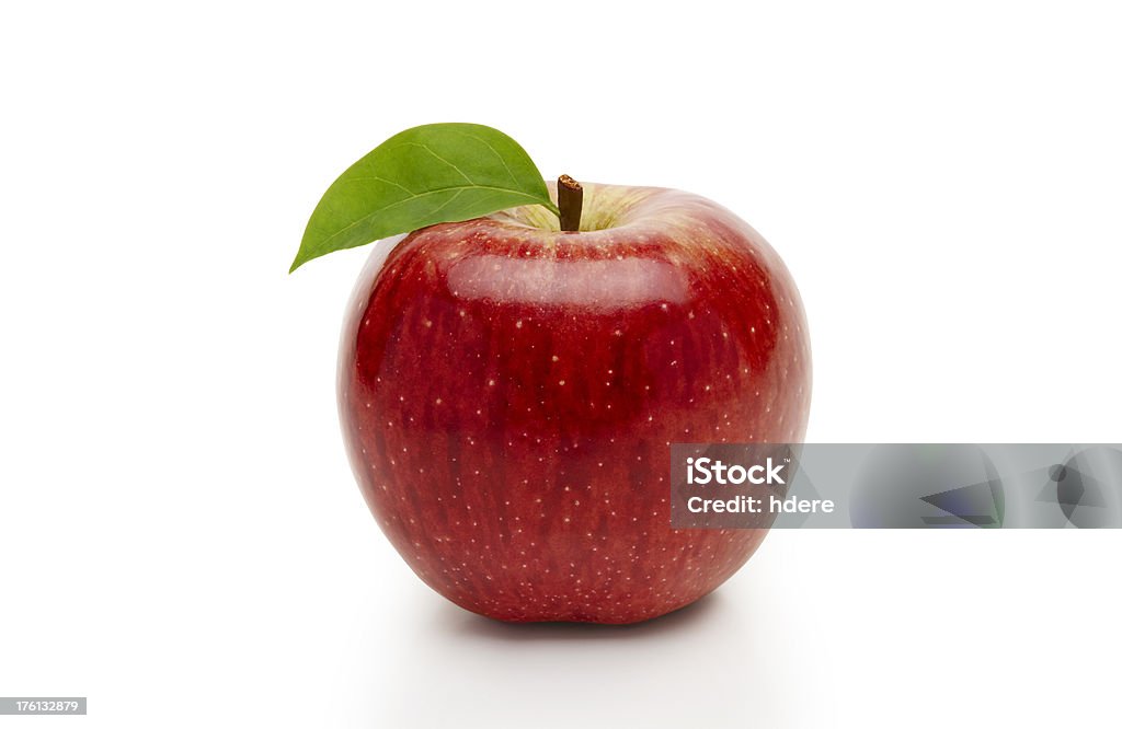 Maduro red apple (con trazado de recorte - Foto de stock de Comida sana libre de derechos