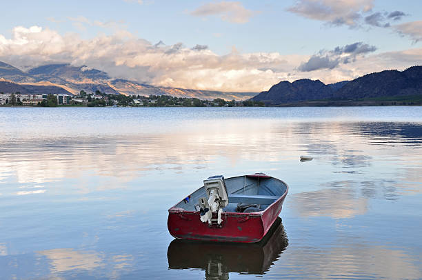 Boat on lake Osoyoos