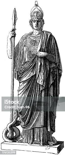 Atena - Immagini vettoriali stock e altre immagini di Minerva - Minerva, Antica Grecia, Antica civiltà