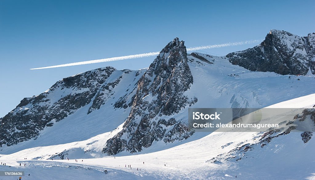 Stubaital 氷河 - ウィンタースポーツのロイヤリティフリーストックフォト