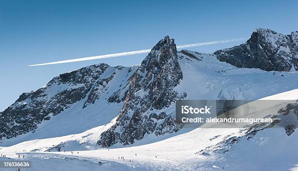 Glaciar Stubaital - Fotografias de stock e mais imagens de Céu - Céu, Desporto, Desporto de Inverno