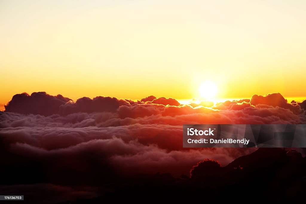 Haleakala Sonnenaufgang - Lizenzfrei Blau Stock-Foto