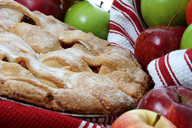 istock Fresh baked apples and pie. 176137024