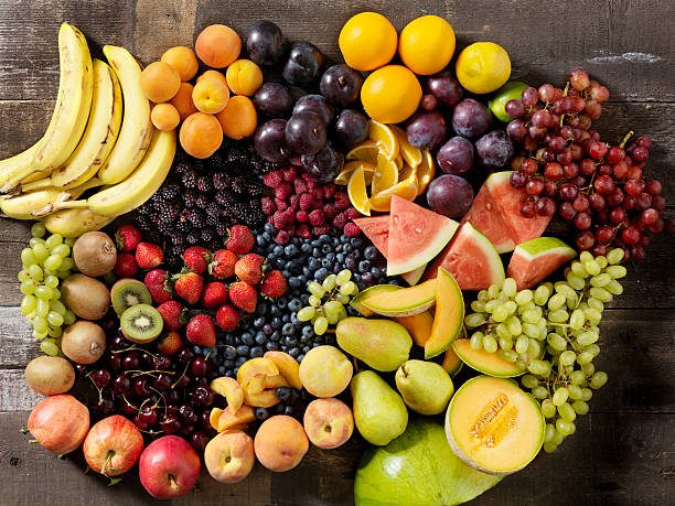 istock Organic Fruit on Weathered Wood Porch 176138686