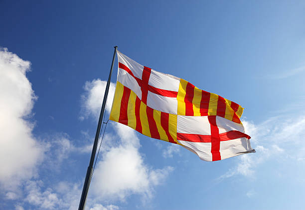 istock Flag of Barcelona, Spain 176138936