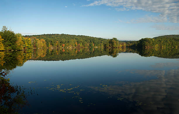 Lake in Autumn stock photo