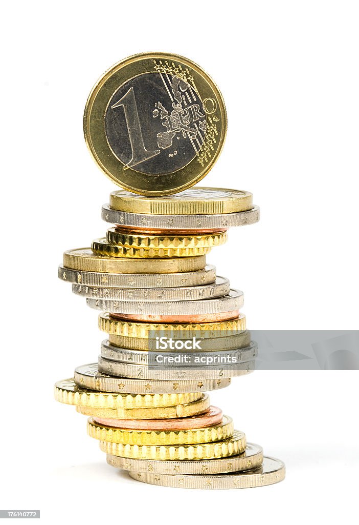 Pièces en Euro - Photo de 1 euro libre de droits