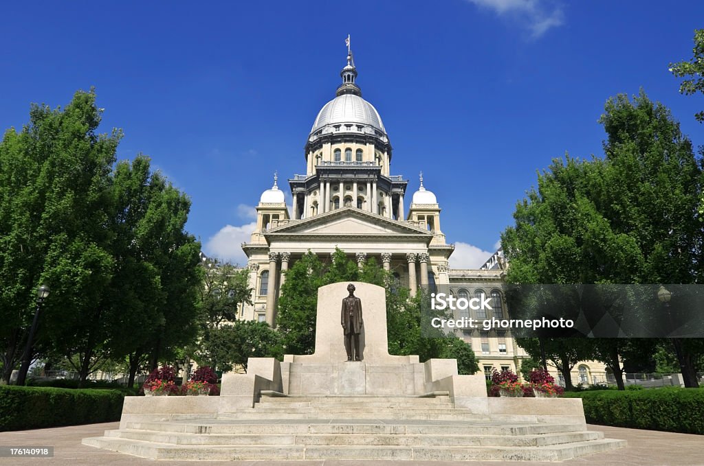 Stolica stanu Illinois Building - Zbiór zdjęć royalty-free (Springfield - Stan Illinois)