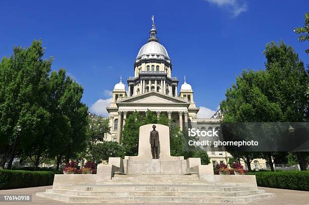 Capital Estado De Illinois Building - Fotografias de stock e mais imagens de Springfield - Illinois - Springfield - Illinois, Illinois, Arquitetura