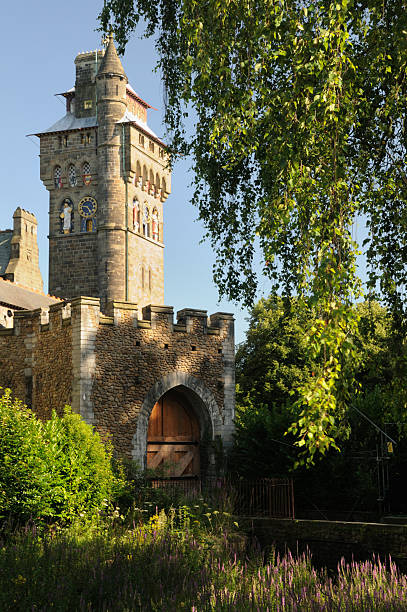 Cardiff Castle stock photo