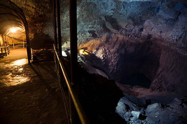 istock Underground lake. New Afone cave 176141653