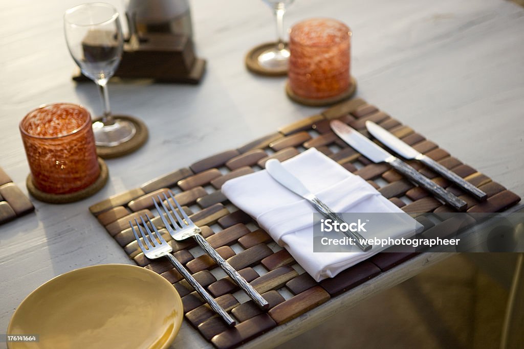 Coloque a configuração - Foto de stock de Mesa de Jantar royalty-free