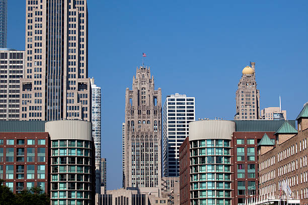 istock Downtown Skyscrapers in Chicago 176142225