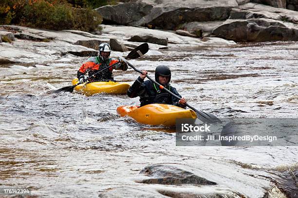 Foto de White Water Canoístas e mais fotos de stock de Caiaque - Canoagem e Caiaque - Caiaque - Canoagem e Caiaque, New Hampshire, Caiaque - Barco a remo