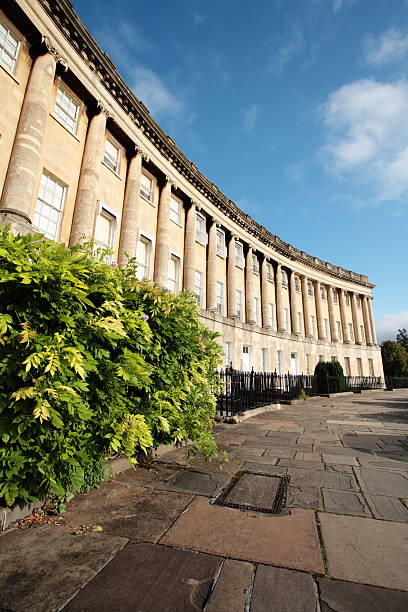 istock Georgian Crescent Houses in Bath, UK 176142900
