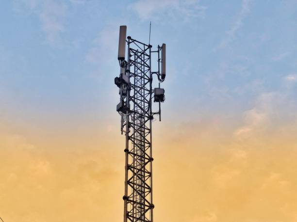 istock Internet And Radio Network Transmitter Towers 1761430981