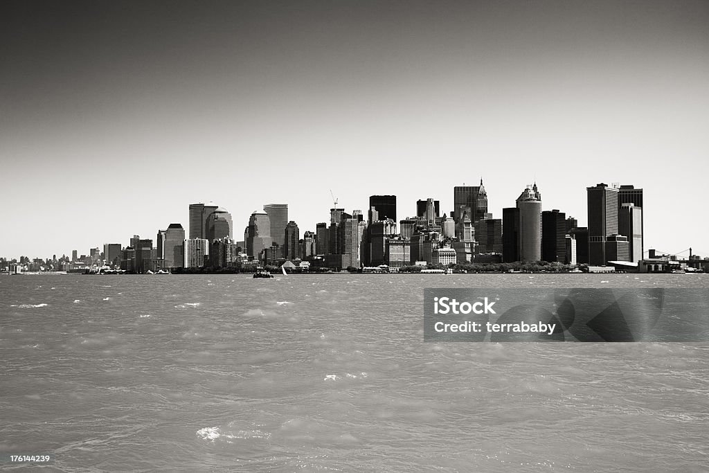 Czarno-białe Panorama Nowego Jorku - Zbiór zdjęć royalty-free (Ameryka Północna)