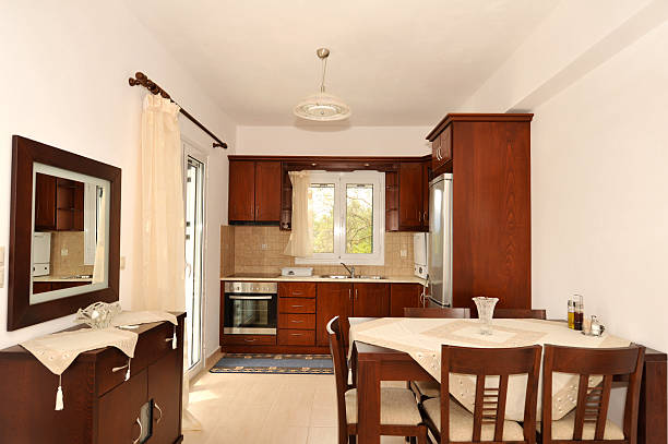 istock Holiday vacation villa kitchen and dining area 176145938
