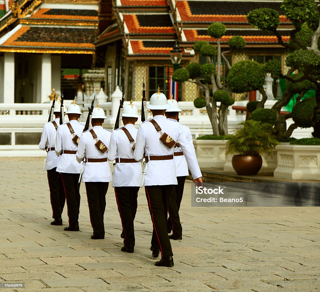 Thai soldados - Foto de stock de Andar royalty-free