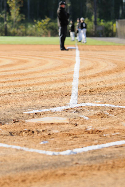 istock Early morning baseball team warmup 176146524