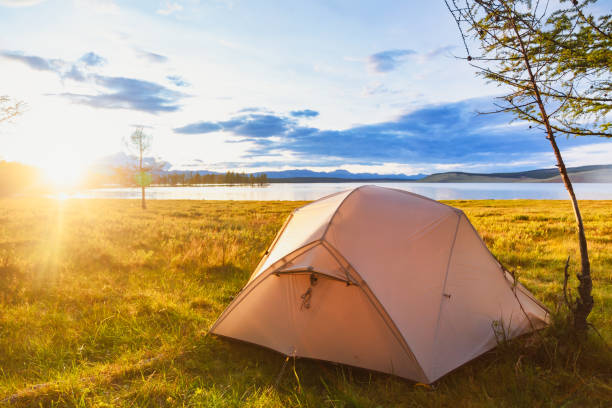 istock Wild camping by a lake 1761465660