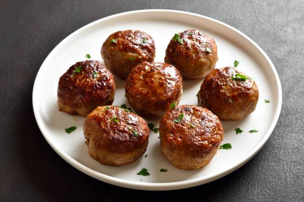 istock Homemade cutlets from minced meat 1761475379