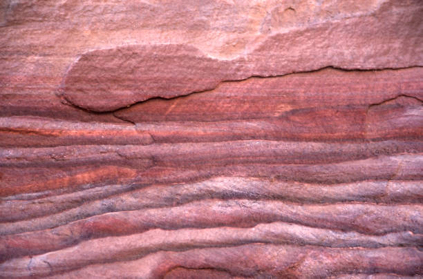 istock Red rock stone sand texture in Petra 1761478826