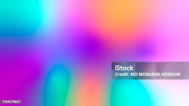 Abstract Background Colorful Gradient Background Holography Brochure Fashion Fluid Trendy Foil Pop Banner Hologram Gradient Pearlescent Gradient Violet Abstract Background Stock Photo - Download Image Now