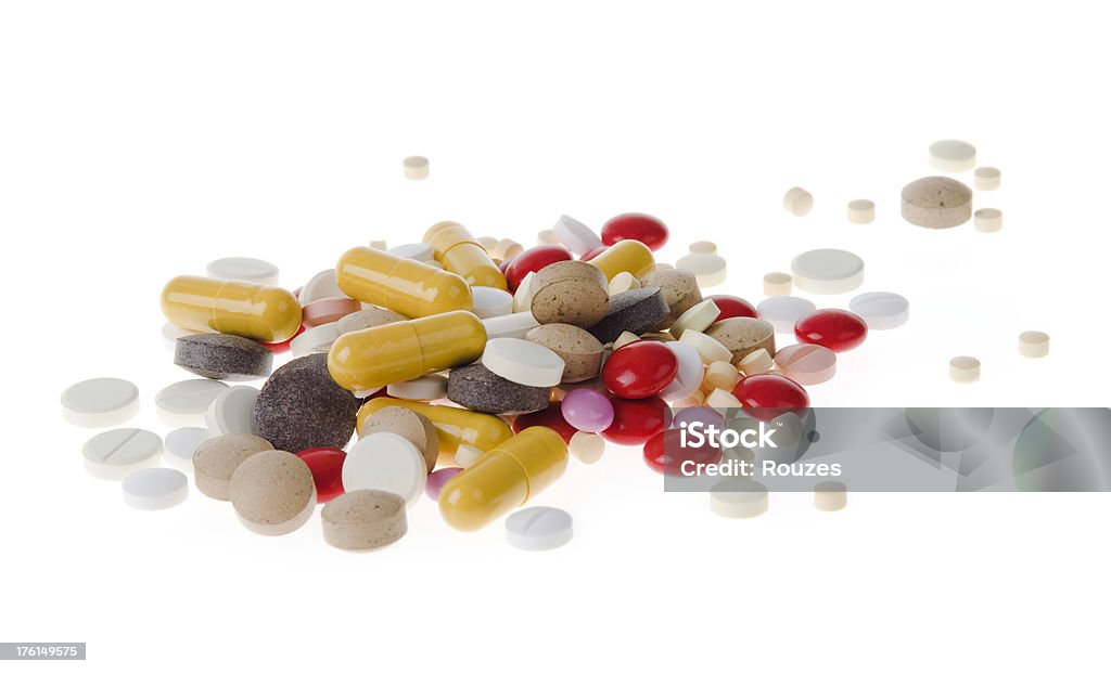 Diversos fármacos - Foto de stock de Amarillo - Color libre de derechos