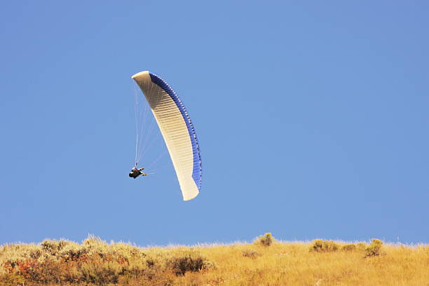 paraglider 파일럿 항공편 경쟁 - extreme sports air sport recreational pursuit ultralight 뉴스 사진 이미지