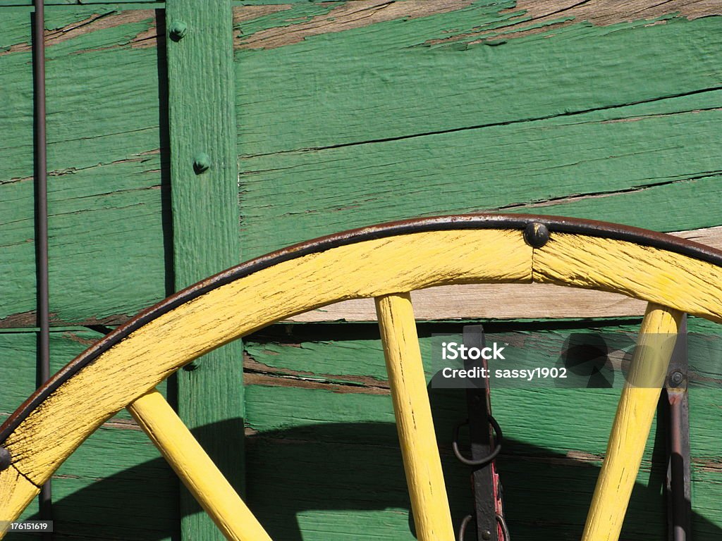 Rad antiken Planwagen - Lizenzfrei 1830er Stil Stock-Foto