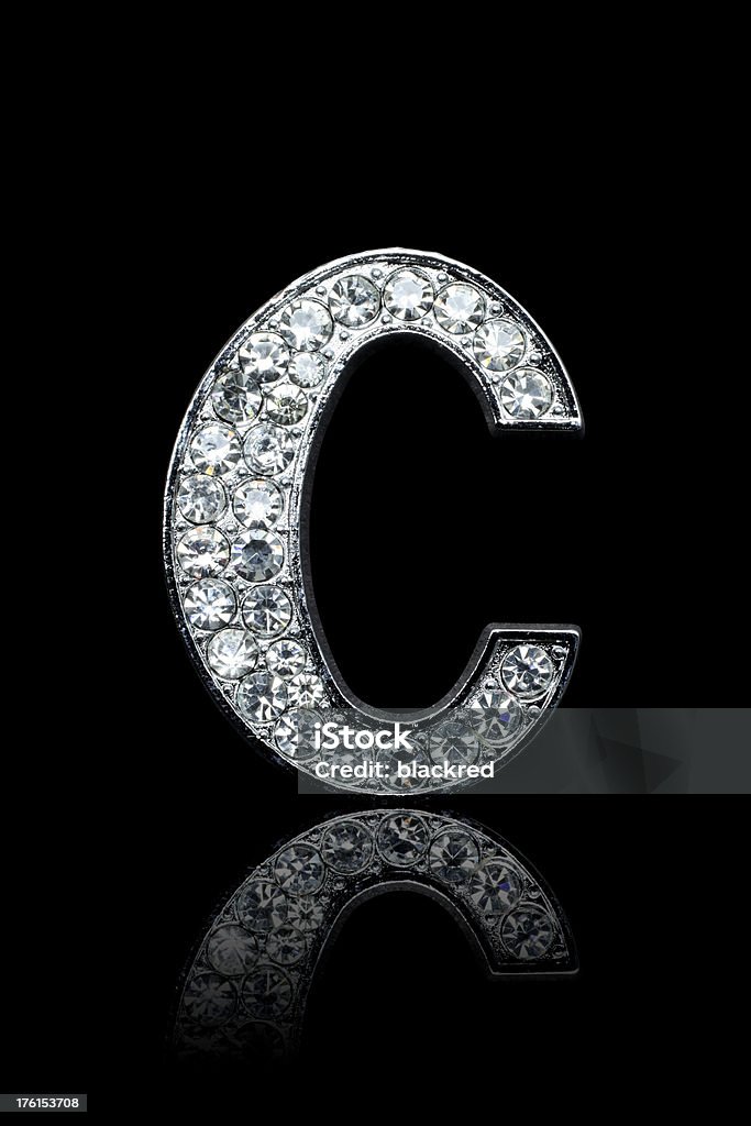 Alfabeto de diamante C - Foto de stock de Brilhante - Luminosidade royalty-free