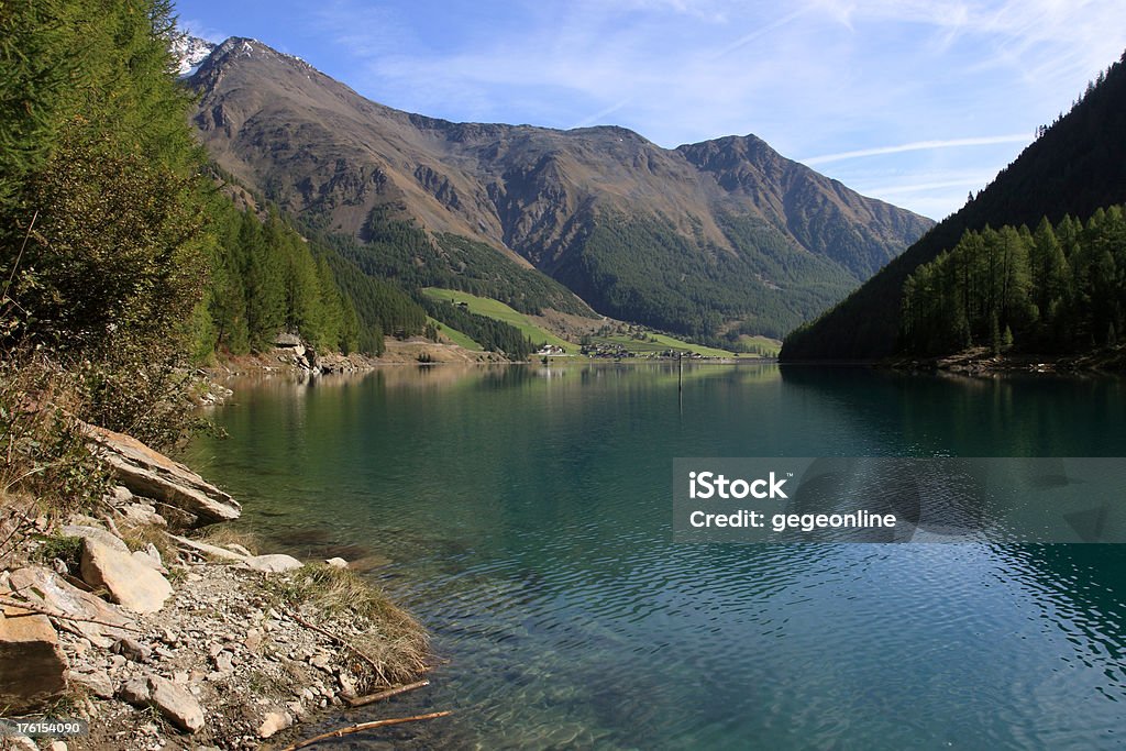 Alpine lake of Vernag (Schnalstal) View on the alpine lake Vernag in Schnalstal (South Tyrol).:: Other landscapes & sceneries :: Alto Adige - Italy Stock Photo