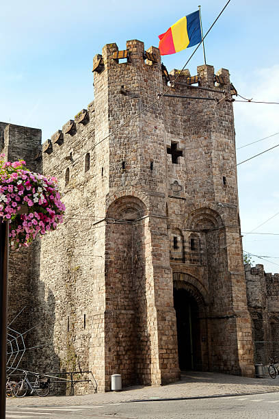 istock Stone Castle in Ghent Belgium 176156899