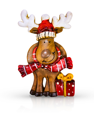 Reindeer and Christmas Present