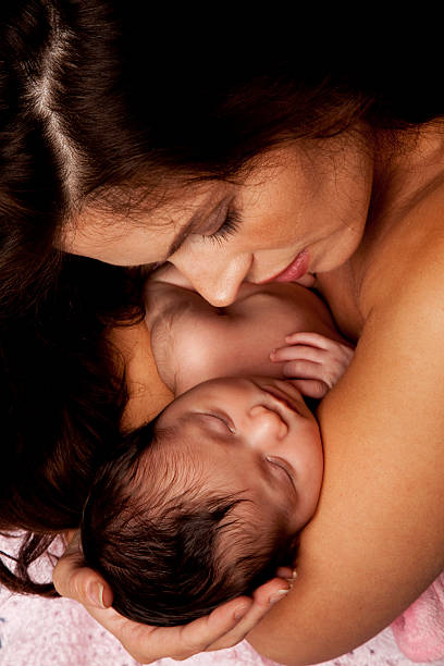 istock Hispanic newborn and Mother bonding 176157127
