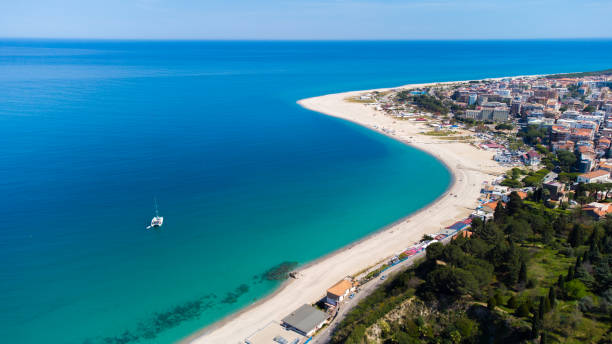 istock Italian beach with Catamaran 1761580178