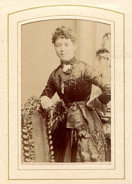 istock Victorian Young Woman Old Photograph 176158765