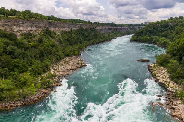 istock High angle, upstream view of the Niagara River and rapids 1761595543