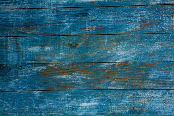 istock Old wood texture background, surface with old natural colored wood, top view. Grain table surface. 1761599929
