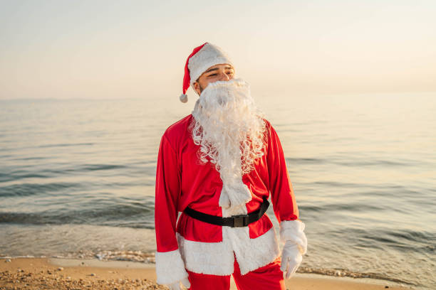 istock Santa Claus on vacation 1761611717